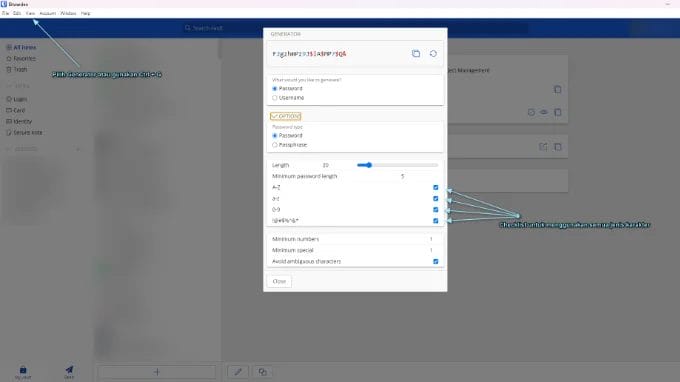 17 Tips Meningkatkan Keamanan Website Secara Komprehensif 3 Password Generator - Bitwarden